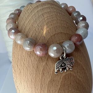 MYSTIC peach aventurine stretch bracelet